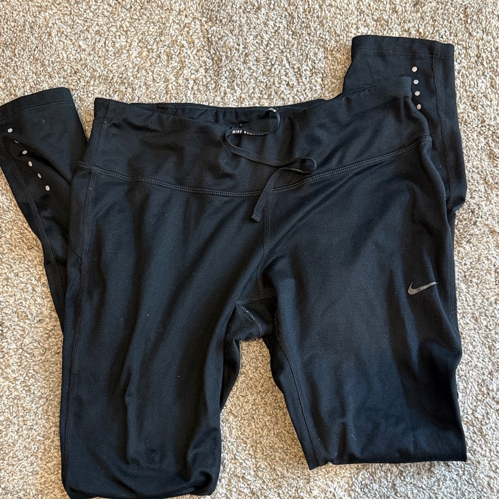 Nike Black Workout Leggings with Logo